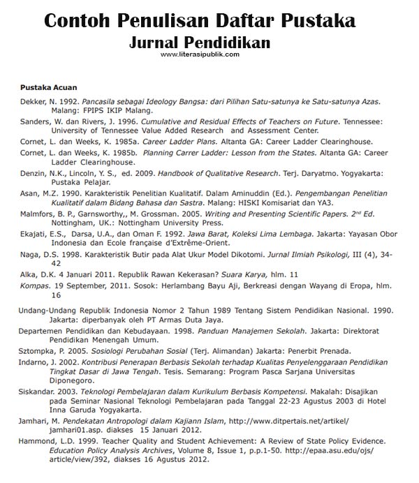 cara menulis daftar pustaka dari jurnal pdf